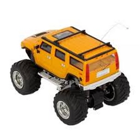 Автомобиль радиоуправляемый Hummer 1:43 микро желтый - Фото №3