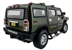 Автомобиль радиоуправляемый Meizhi Hummer H2 1:14 зеленый - Фото №3