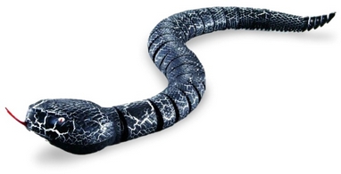 Змея на инфракрасном управлении Rattle snake черная