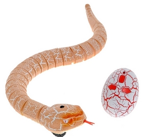 Змея на инфракрасном управлении Rattle snake коричневая - Фото №2