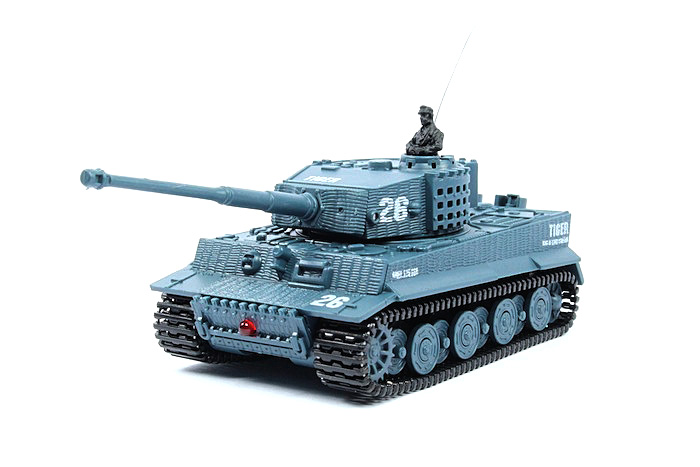 

Танк радиоуправляемый Tiger 1:72 микро серый со звуком