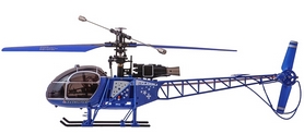 Вертолет радиоуправляемый 4-к WL Toys V915 Lama синий - Фото №4