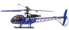 Вертолет радиоуправляемый 4-к WL Toys V915 Lama синий - Фото №4