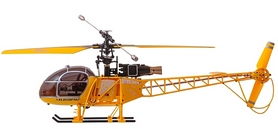 Вертолет радиоуправляемый 4-к WL Toys V915 Lama желтый - Фото №3
