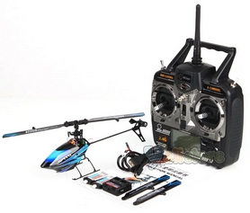 Вертолет радиоуправляемый 3D WL Toys V922 FBL синий - Фото №4