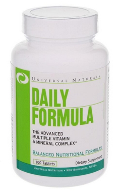 Комплекс витаминов и минералов Universal Nutrition Daily Formula (100 таблеток)