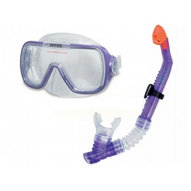Набір для плавання (маска + трубка) Intex 55950 фіолетовий