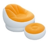 Крісло надувне Intex 68572 (110х109х71 см) помаранчеве