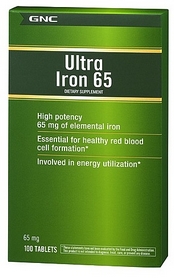 Комплекс витаминов и минералов GNC Ultra Iron 65mg (100 таблеток)