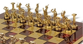 Шахматы Manopoulos "Титаны" 36х36 см S6RED - Фото №2