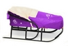 Комплект матрасик на санки и чехол на ножки PUPSik фиолетовый - Фото №4
