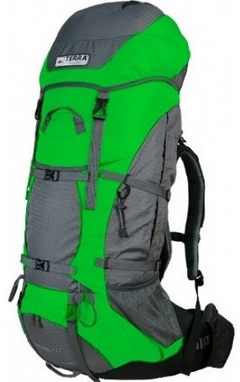 Рюкзак туристический Terra Incognita Titan 60 л зеленый/серый