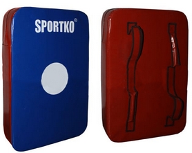 Макивара прямая Sportko M3 (60x40x15 см) сине-красная (1 шт)