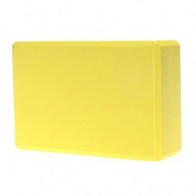 Йога-блок Pro Supra 15,5x7,5 см жовтий