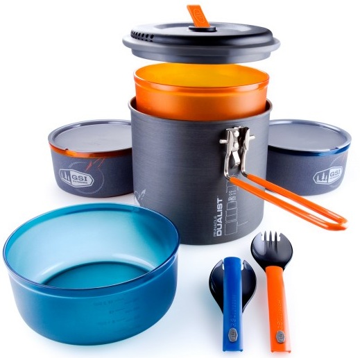 

Набор посуды GSI Outdoors Pinnacle Dualist, Серый