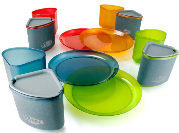 

Набор посуды GSI Outdoors Infinity 4 Person Compact Tableset Multi, Разноцветный