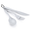 Набор посуды (нож, вилка, ложка) GSI Outdoors Ring Cutlery Set white