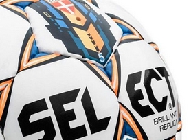 Мяч футбольный Select Brillant Replica 3 белый/синий/оранжевый - Фото №2