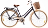 Велосипед городской женский Dorozhnik Comfort с багажником 2016 - 28", рама 19", черный (OPT-D-28-091-1)