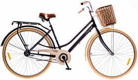 Велосипед міський жіночий Dorozhnik Comfort з багажником 2016 - 28 ", рама 19", чорний (OPT-D-28-091-1)