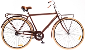 Велосипед городской мужской Dorozhnik Comfort (Velosteel) 2016 - 28",  рама - 22", коричневый (OPT-D-28-081-1)