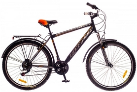 Велосипед городской Formula Magnum AM с багажником 2016 - 26", рама 19", черно-оранжевый (OPS-FR-26-102-1)