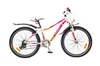 Велосипед подростковый горный Optimabikes Florida AM 14G St 2015 - 24", рама - 12", бело-розовый (PCT*-OP-24-000-1)
