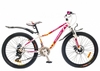 Велосипед подростковый горный Optimabikes Florida AM 14G DD St 2015 - 24", рама - 12", бело-розовый (PCT*-OP-24-002-1)