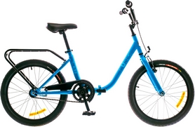 Велосипед складной Dorozhnik FUN с багажником 2016 - 20", рама - 13", синий (OPS-D-20-011-1)