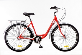 Велосипед городской женский Optimabikes Vision (Planetary HUB) 2015 - 26", рама - 18", бело-красный (SKDCH-OP-26-151-1)