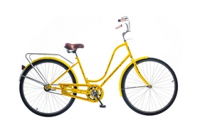 Велосипед городской женский Дорожник Заря 2015 - 28",  рама - 18", желтый (OPT-D-28-064-1)