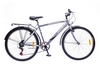 Велосипед городской Discovery Prestige Man 14G Vbr St 26" с багажником серебристо-белый 2016 рама – 18"