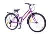 Велосипед городской Discovery Prestige 14G Vbr St 24" с багажником голубо-бело-фиолетовый 2016 рама – 14"