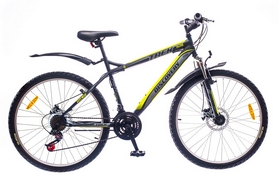 Велосипед горный Discovery Trek AM 14G DD St 2016 - 26", рама - 15", зеленый (OPS-DIS-26-039-1)