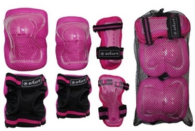 Защита для катания детская (комплект) Zel SK-4679P Lux розовая - Фото №2