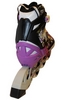 Коньки роликовые раздвижные Zel Z-098V фиолетовые - Фото №3