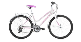 Велосипед городской женский Avanti Omega-Alu 2016 - 26", рама - 17", белый (RA-04-977-WHT/PINK-K)
