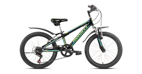 Велосипед детский Avanti Super Boy 6spd 2016 - 20", рама - 10", черно-зеленый (RA-04-915-BLK/GRN-K)