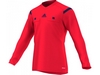 Футболка арбитра с длинным рукавом Adidas REF 14 JSY LS красная