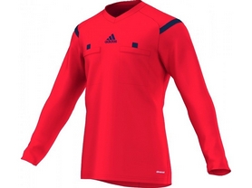 Футболка арбитра с длинным рукавом Adidas REF 14 JSY LS красная