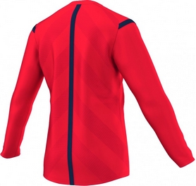 Футболка арбитра с длинным рукавом Adidas REF 14 JSY LS красная - Фото №2