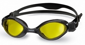 Очки для плавания Head Tiger LSR+ черно-желтые