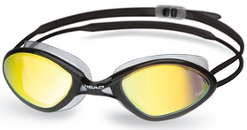 Очки для плавания с зеркальным покрытием Head Tiger Mid Race LSR+ черно-дымчатые