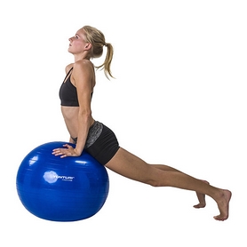 Мяч для фитнеса (фитбол) Tunturi Gymball 65 см синий - Фото №6