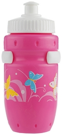 Фляга велосипедна дитяча з власником Cyclotech Water bottle with holder CBS-1P pink