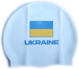 Шапочка для плавания Head Cap Flat Ukrainian Federation белая