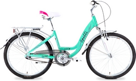 Велосипед городской женский Spelli City 2015 - 24", рама - 18", зеленый матовый (RA04-932-GRN-K)