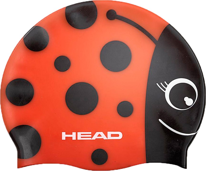 

Шапочка для плавания детская Head Meteor Cap красно-черная, Красный