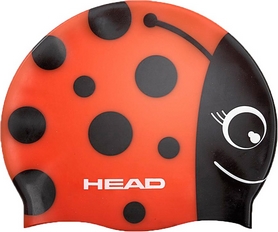 Шапочка для плавания детская Head Meteor Cap красно-черная