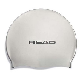 Шапочка для плавания Head Silicone Flat single color pearl silver